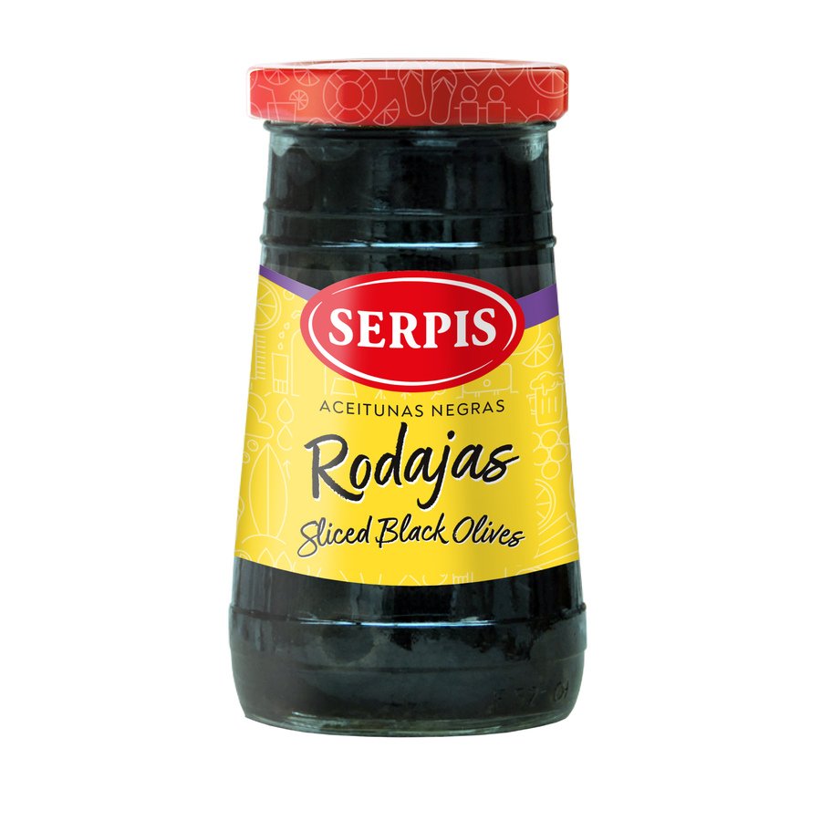 Aceituna negra SERPIS en rodajas 150 g pne