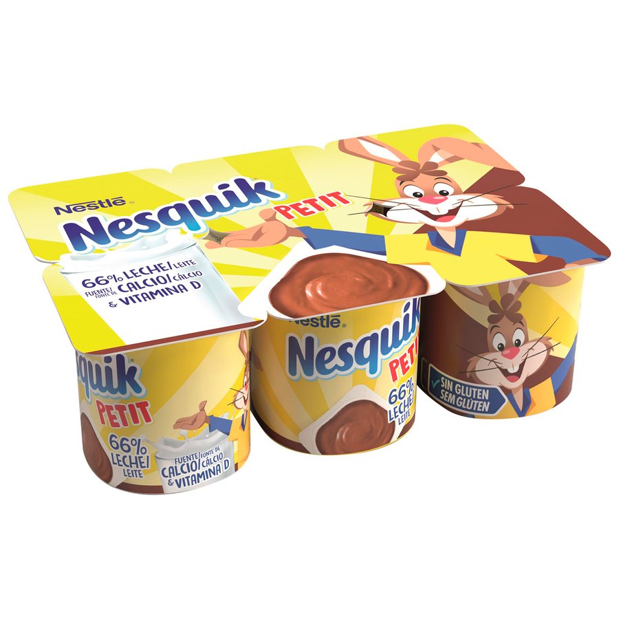 Postre lácteo Petit NESTLE NESQUIK pack 6x60 g