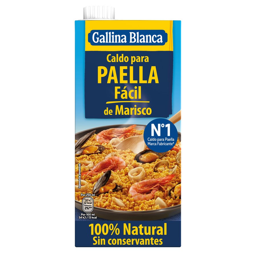 Caldo para paella GALLINA BLANCA marisco 1 l