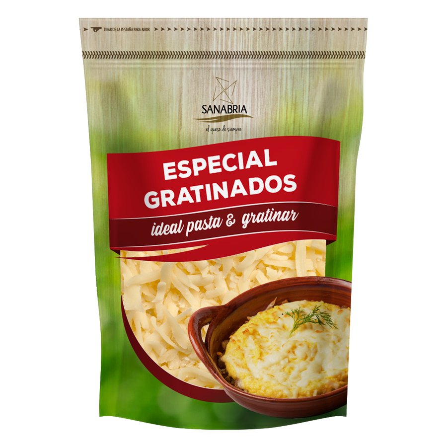 Queso rallado SANABRIA Especial Gratinados bolsa 150 g