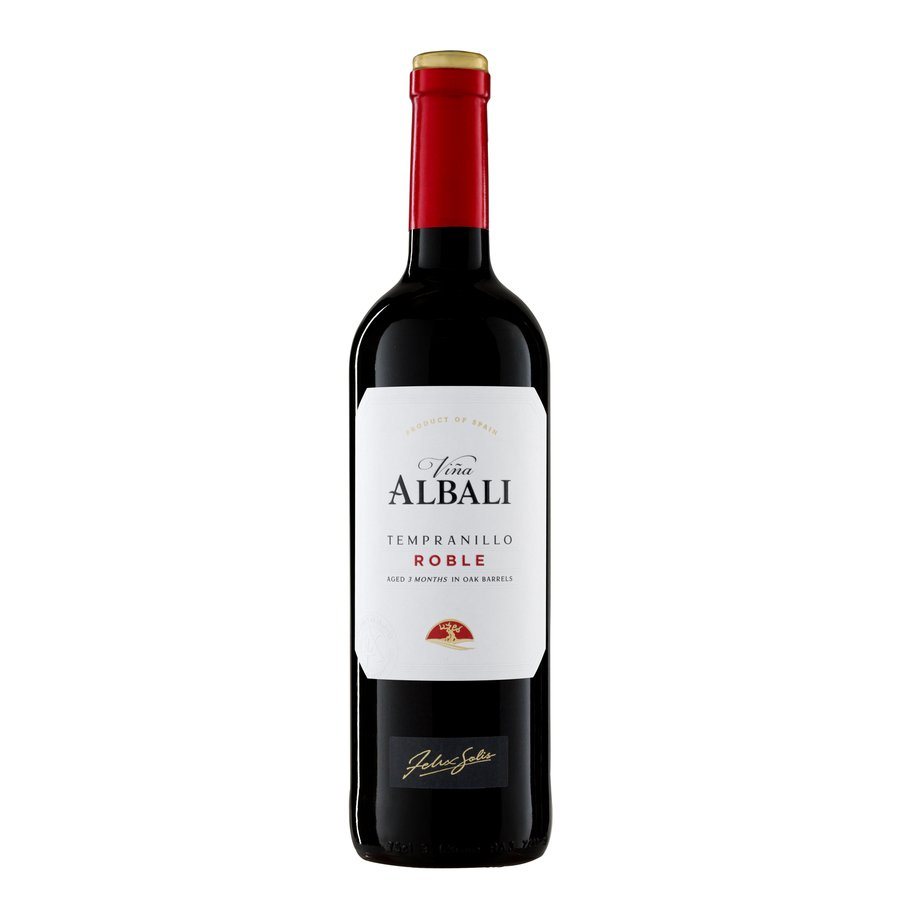 Vino tinto D.O.Valdepeñas VIÑA ALBALI tempranillo Roble botella 75 cl