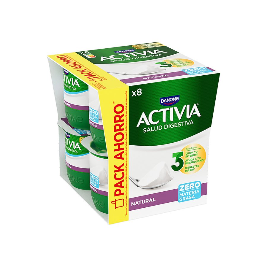Bífidus ACTIVIA DANONE natural 0% 8x120 g