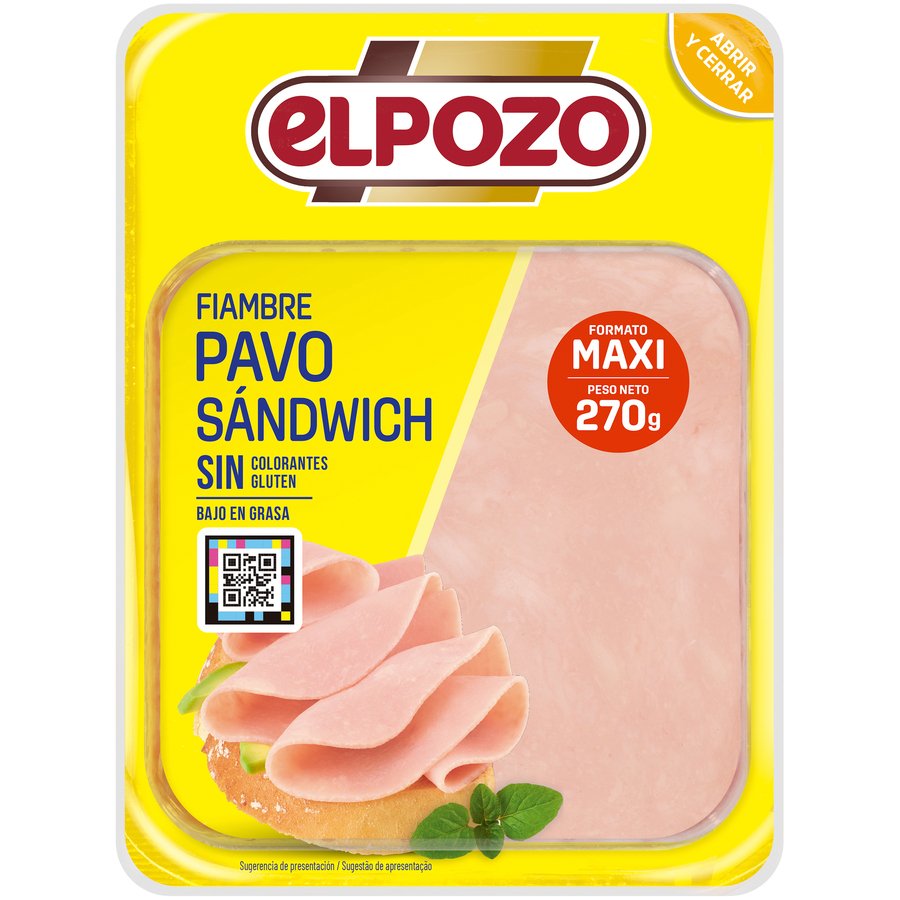 Fiambre de pavo ELPOZO lonchas 270 g