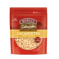 Cacahuete frito con sal BORGES selección bolsa 200g
