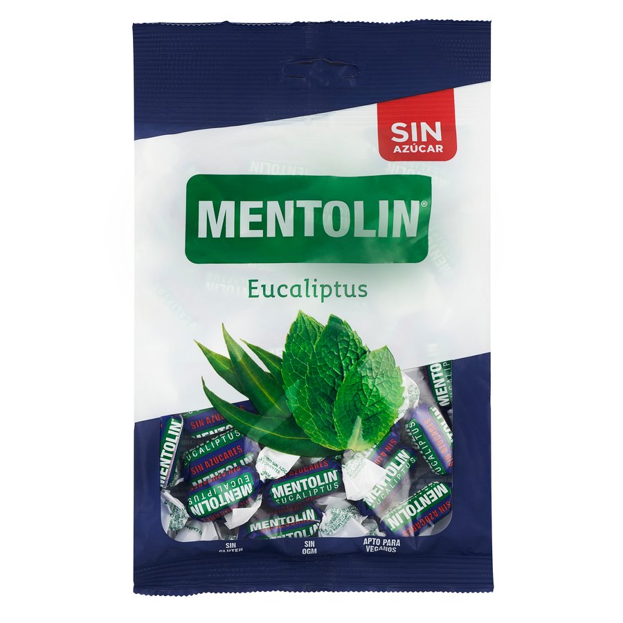 Caramelos MENTOLIN eucaliptus sin azúcar 100 g