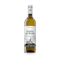 Vino blanco D.O.La Mancha ABADIA DEL ROBLE botella 75 cl