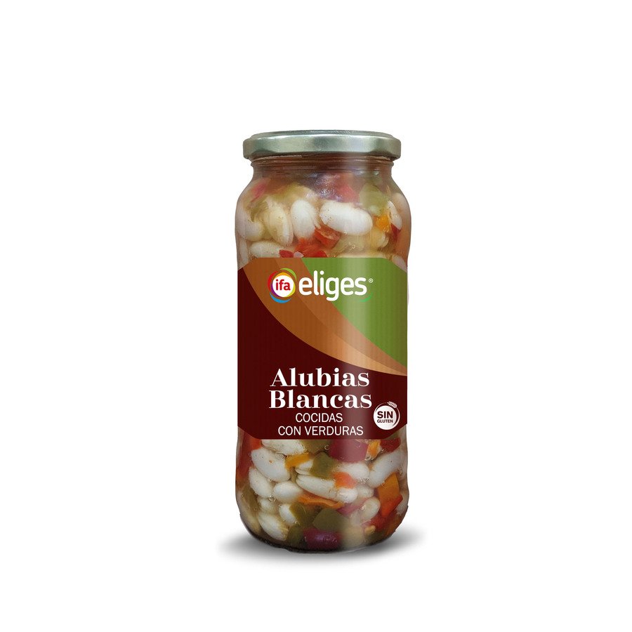 Imagen de Alubias con verduras IFA ELIGES frasco 400 g pne.