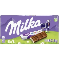 Barritas choco leche MILKA Milkinis 8x10,94 g
