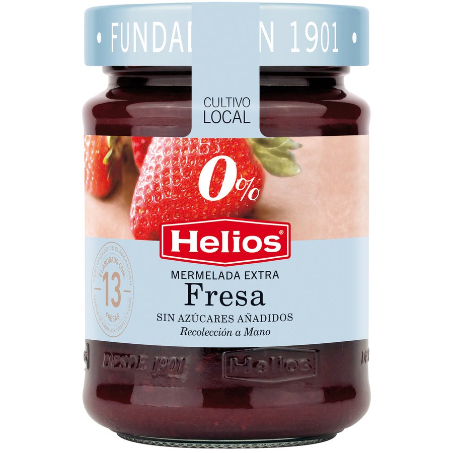 Mermelada HELIOS 0% fresa sin azúcar añadido 280 g