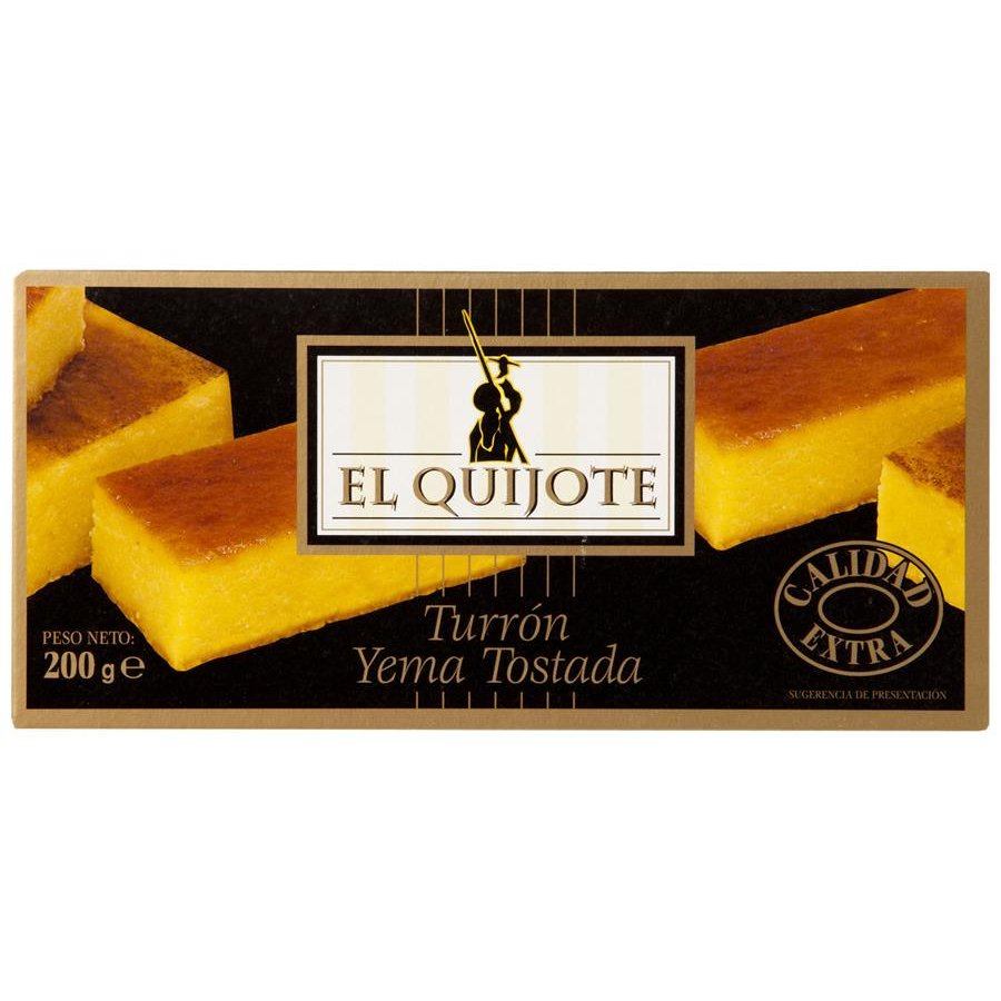 Turrón yema tostada extra EL QUIJOTE 200 g