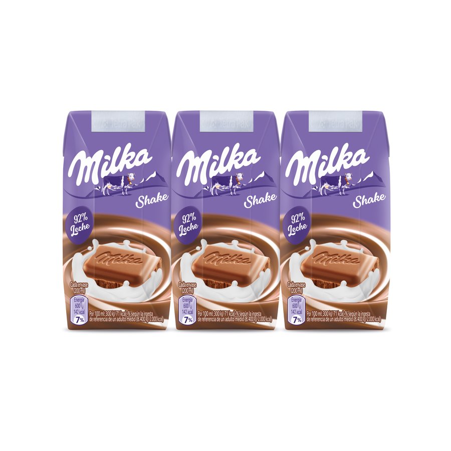 Batido MILKA pack 3x200 ml