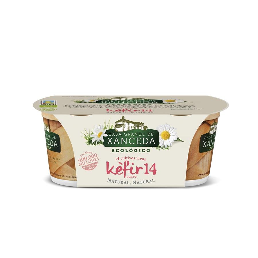 Kéfir XANCEDA natural ecológico pack 2x125 g