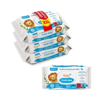 Toallitas baby cream BREVIA pack 3X80 unidades