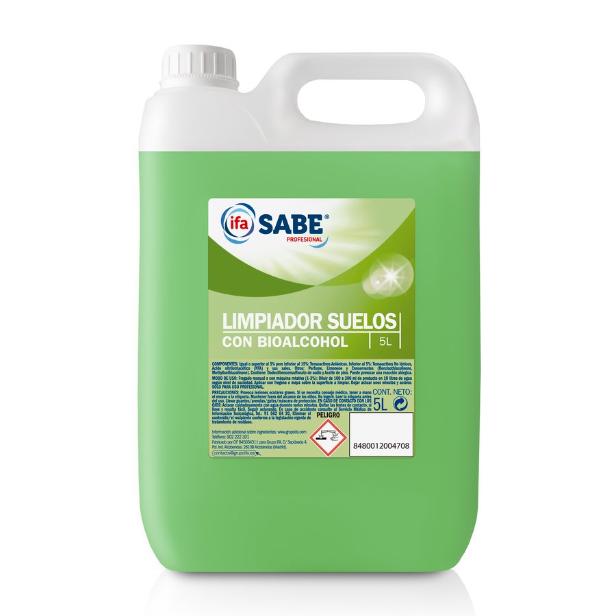 Limpiador suelos con bioalcohol IFA SABE 5 l