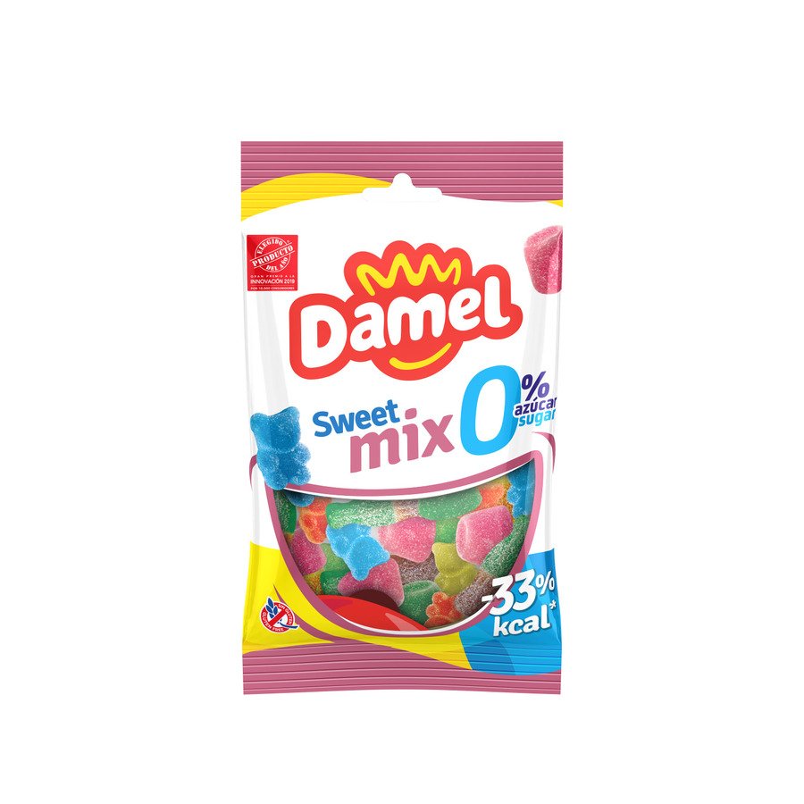 Caramelos goma DAMEL sweet mix 0% azúcar 90 g