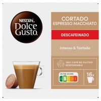 Café cápsulas Nescafé DOLCE GUSTO Cortado Descafeinado 16 unidades 99,2 g