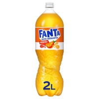 Refresco FANTA naranja zero botella 2 l