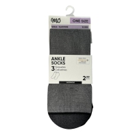 Pack 3 calcetines 15D negros talla única