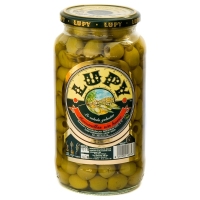 Aceituna verde manzanilla sin hueso LUPY frasco 450 g pne