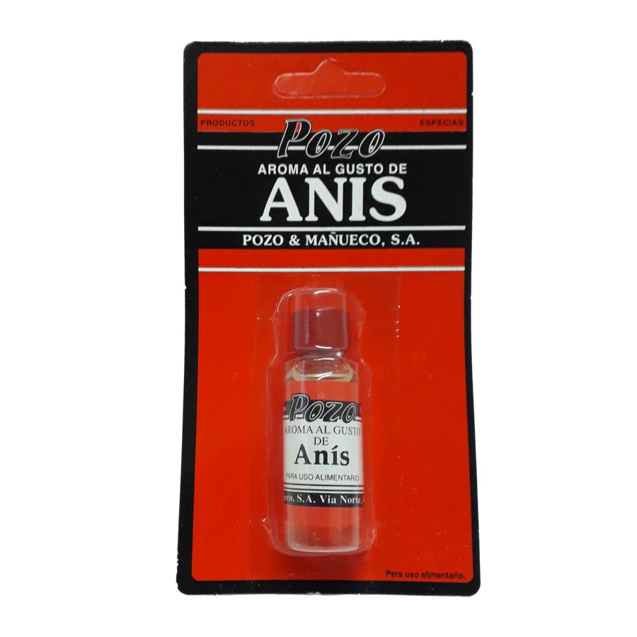 Aroma gusto anís (esencia) POZO blister frasco 12 cc