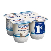 Iogur natural azucrado DANONE 4x120 g