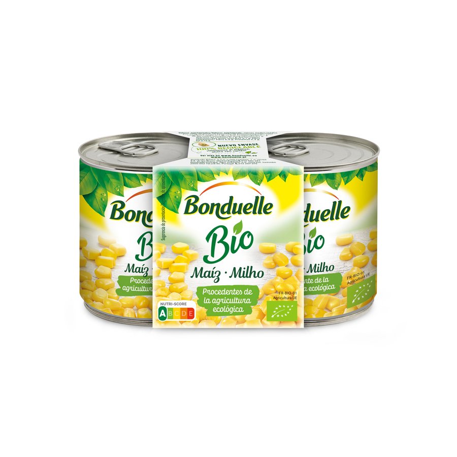 Maíz dulce en grano BONDUELLE Bio pack 2x140 g