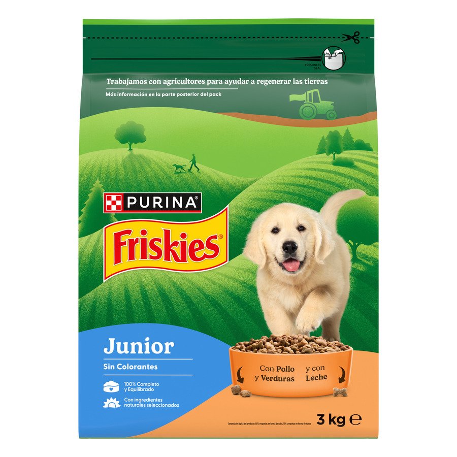 Alimento perro junior FRISKIES pollo/leche/verdura 3 kg