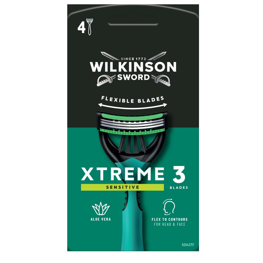 Maquinilla afeitar WILKINSON Xtreme 3 pack 4 unidades
