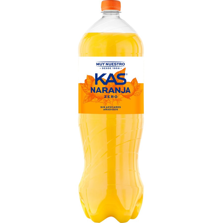 Imagen de Refresco KAS naranja Zero botella 2 l