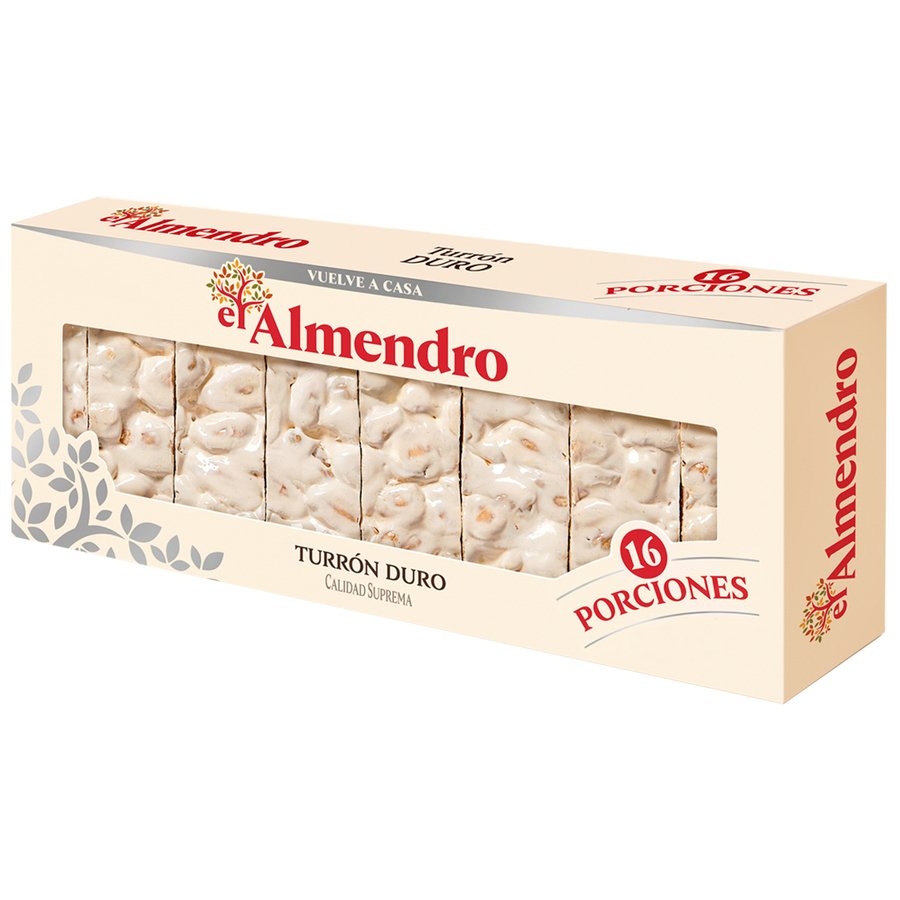 Turrón duro EL ALMENDRO en porciones tableta 400 g