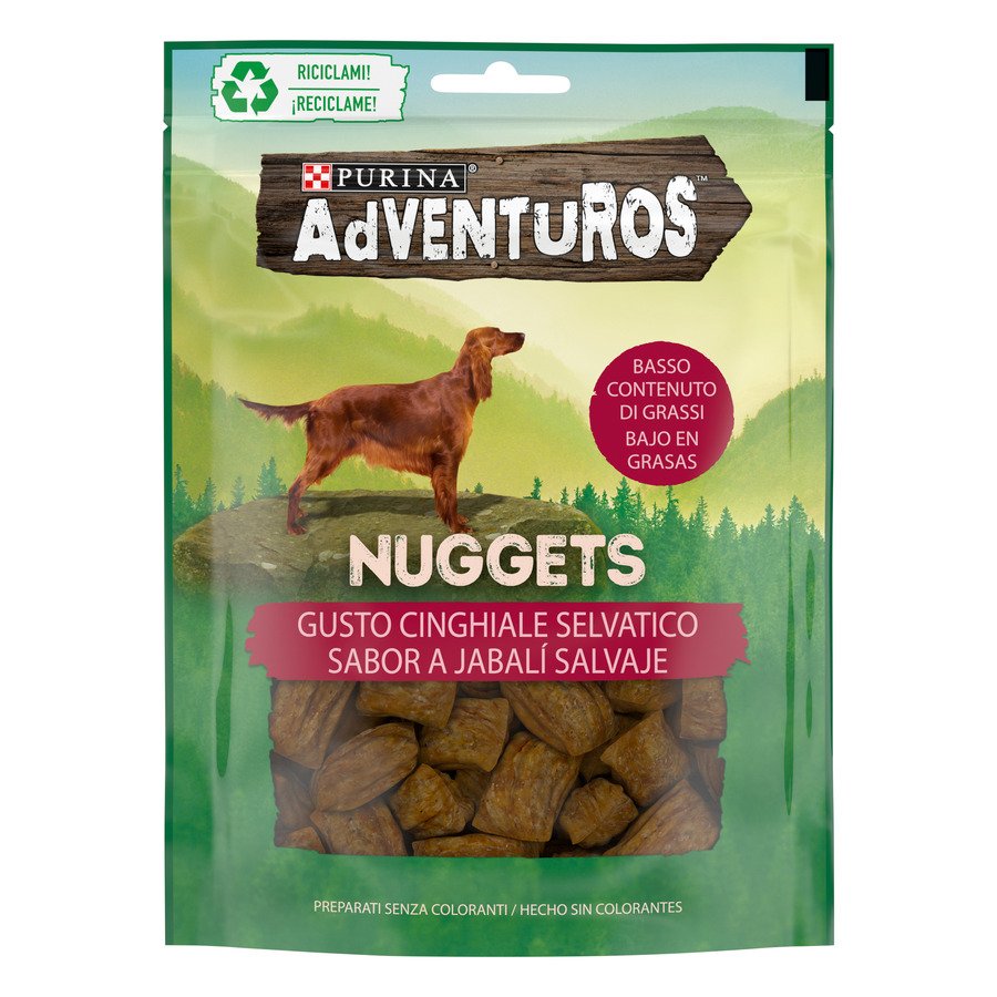 Snack perro PURINA ADVENTUROS nuggets jabali 90 g