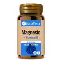 Magnesio NATURTIERRA + Vitamina B6 90 cápsulas 45 g