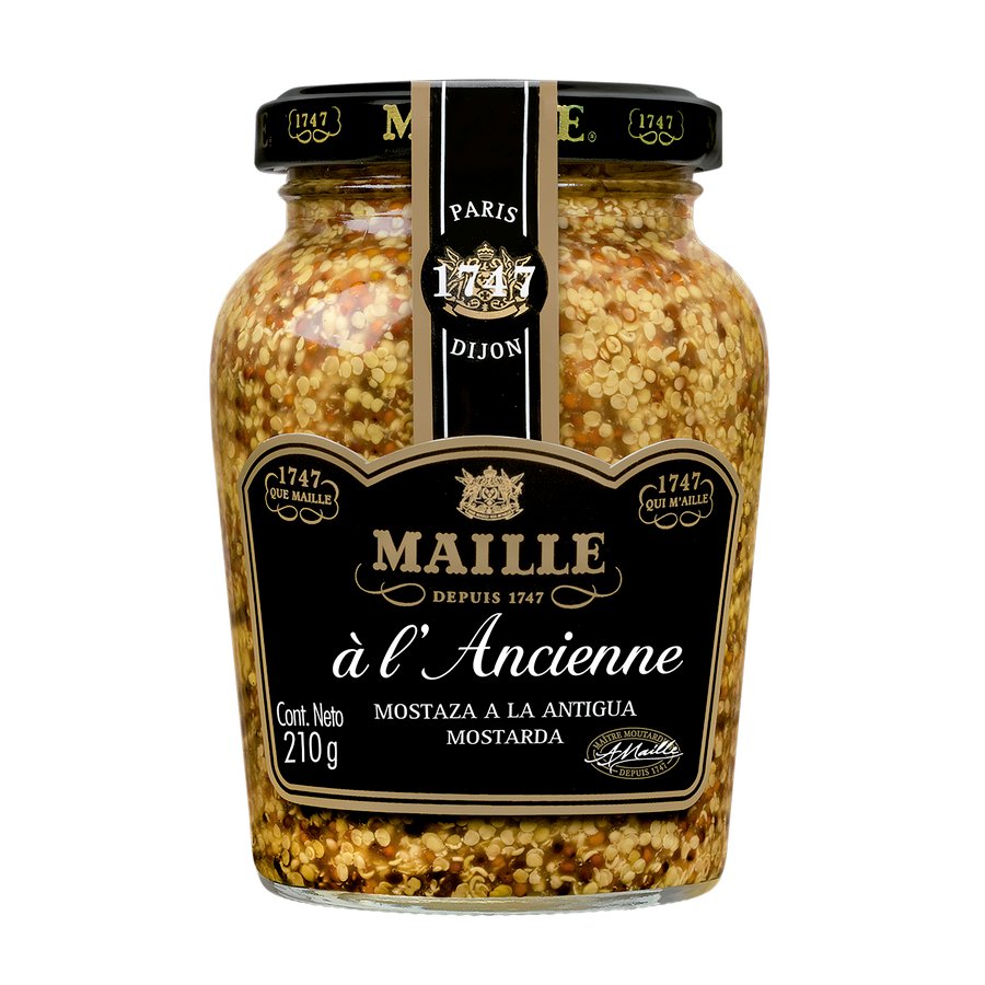 Mostaza MAILLE grano a la antigua 210 g pn