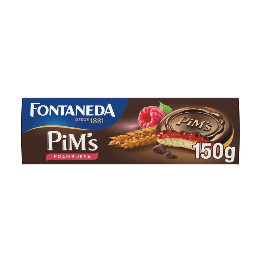 Galletas FONTANEDA Pims frambuesa y chocolate 150 g