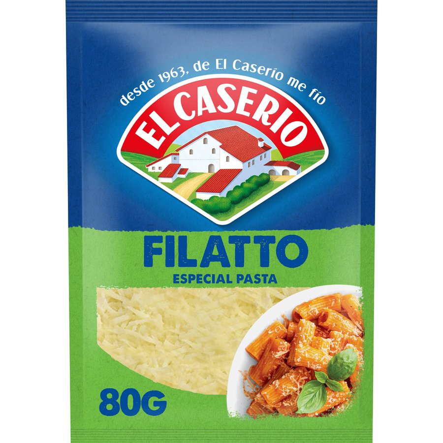 Imagen de Queso rallado EL CASERIO Filatto Especial Pasta bolsa 80 g