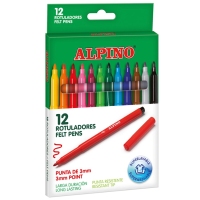 Rotuladores ALPINO surtidos 12 unidades
