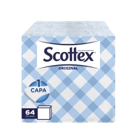 Panos de mesa SCOTTEX estilo pack familiar 64 unidades 30x30