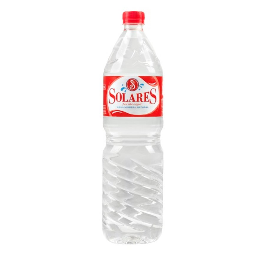 Agua sin gas SOLARES botella 1,5 l