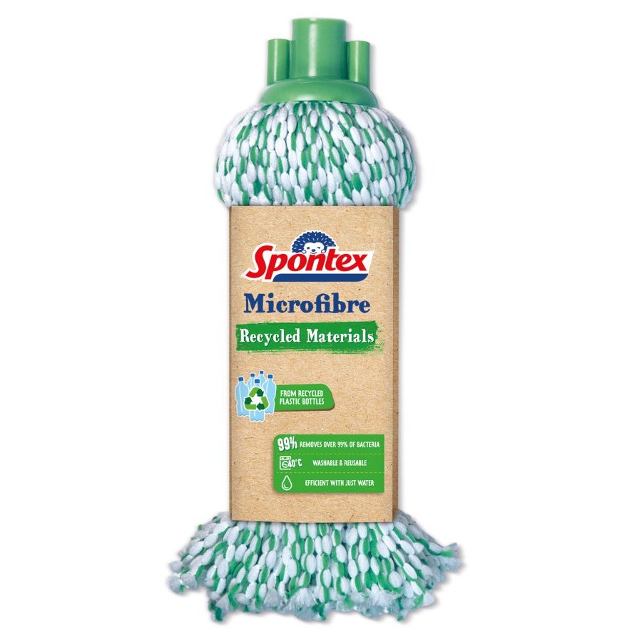 Fregona SPONTEX microfibra materiales reciclados