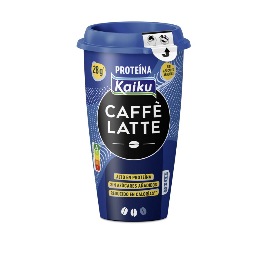 Bebida refrigerada KAIKU caffe latte proteína 370 ml