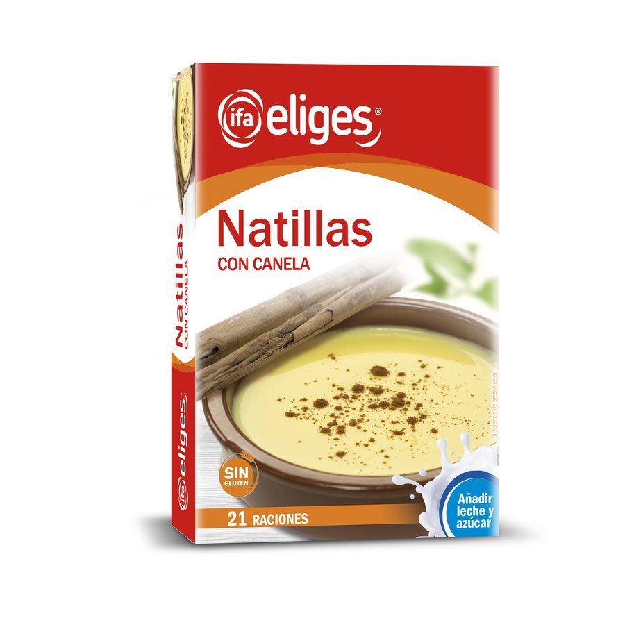 Natillas con canela IFA ELIGES 21 raciones 88 g