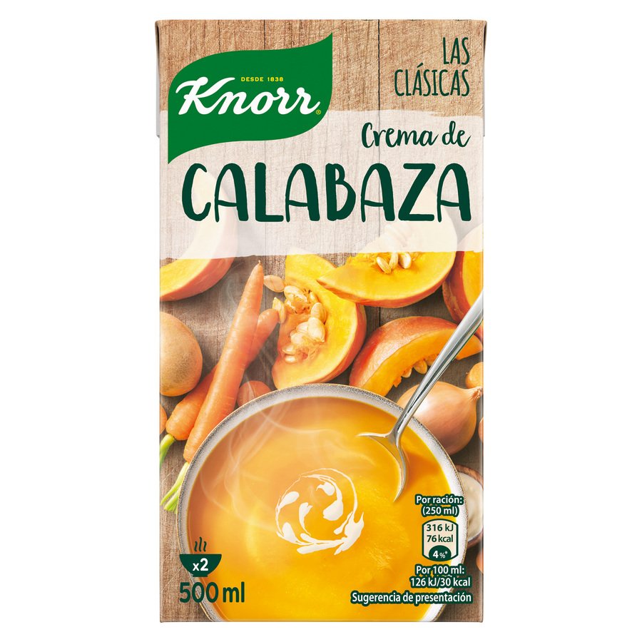 Crema de calabaza KNORR Las Clásicas 500 ml