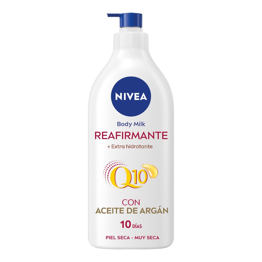 Body milk reafirmante NIVEA Q10 aceite de argán 400 ml