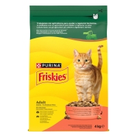 Alimento gato PURINA FRISKIES buey pollo y verduras 4 kg