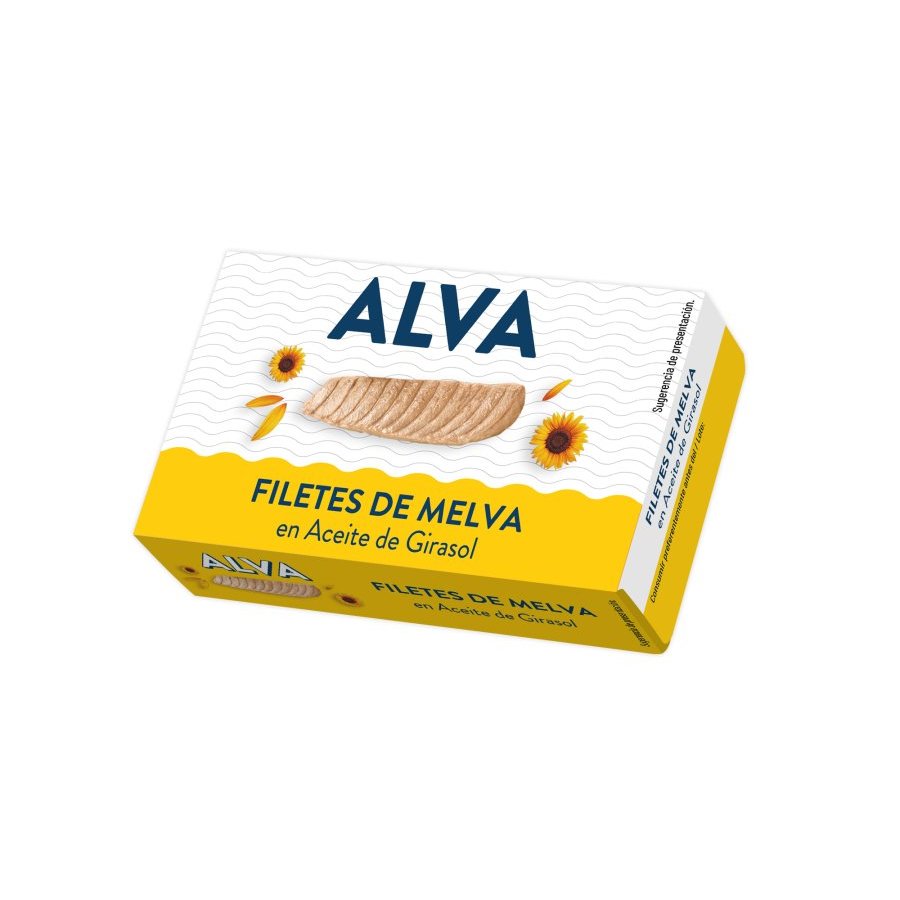 Filetes de melva en aceite de girasol ALVA 115 g pn.