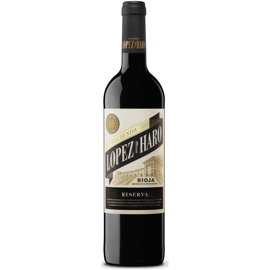 Imagen de Vino tinto D.O.Ca.Rioja HACIENDA LOPEZ DE HARO Reserva botella 75 cl