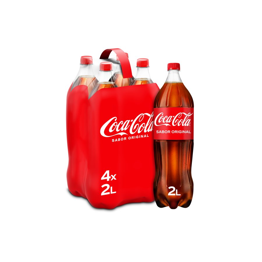 Refresco COCA-COLA normal pack 4x2 l
