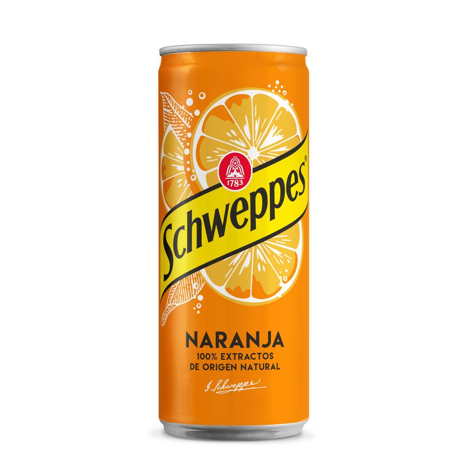 Refresco SCHWEPPES naranja lata 33 cl