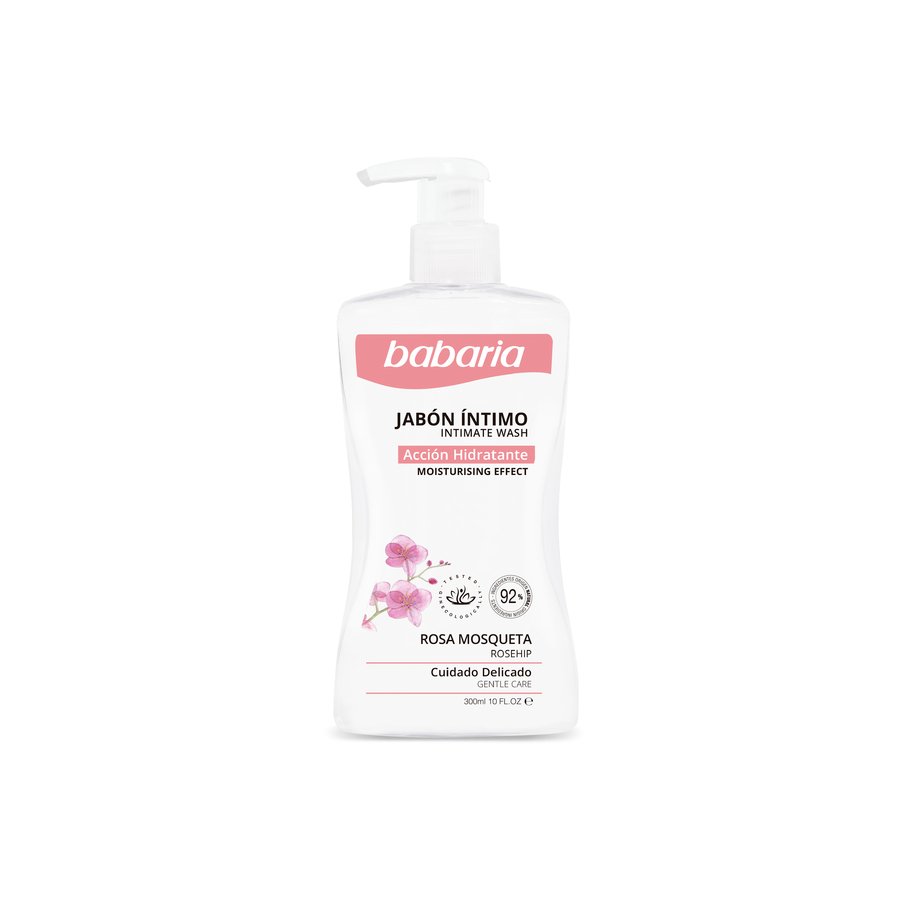 Jabón íntimo BABARIA rosa mosqueta 300 ml