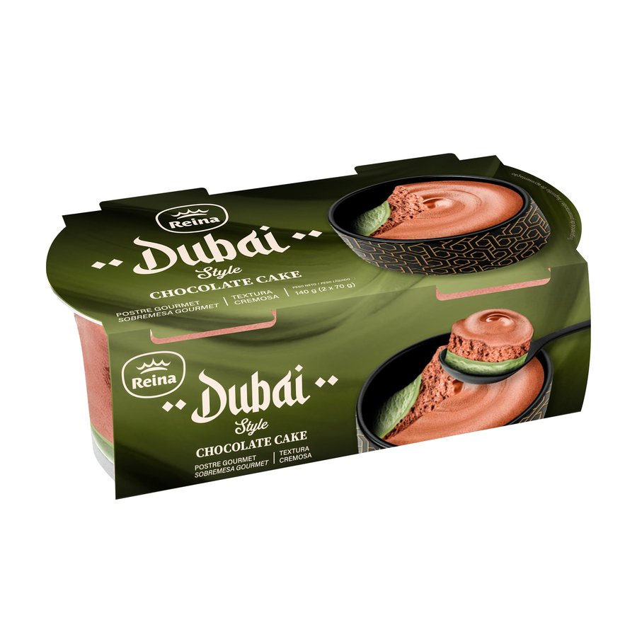 Mousse de chocolate REINA Dubai Style 2x70 g